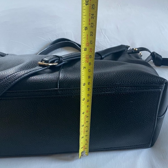 Black Vegan Leather Crossbody Bag - Picture 10 of 10